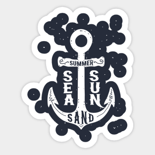 Summer Sea Sun Sand Sticker